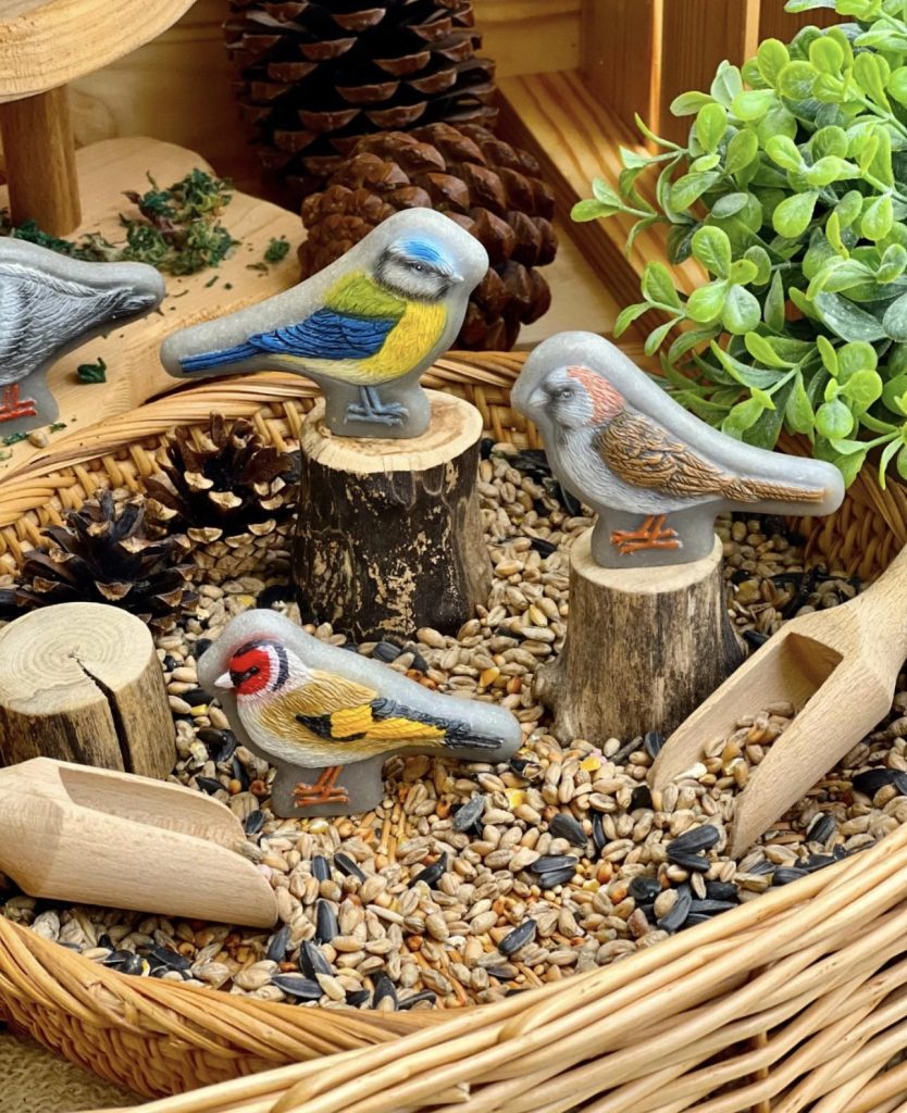 Birds – Yellow Door Sensory Play Stones Ideal for play doh, messy or small world play
