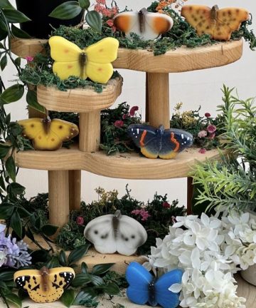 Butterfly / Butterflies – Sensory Play Stones from Yellow Door ideal for small world, messy or play doh play - Image 4