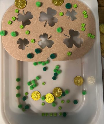 Clover shape Ikea Flisat activity lid ideal for St Patricks day - Image 1