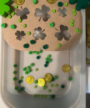 Clover shape Ikea Flisat activity lid ideal for St Patricks day - Image 2