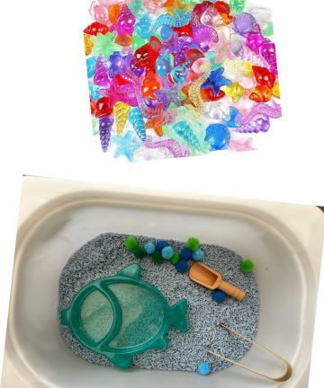 Fish sensory set ideal for rice play, or small world play - Image 2