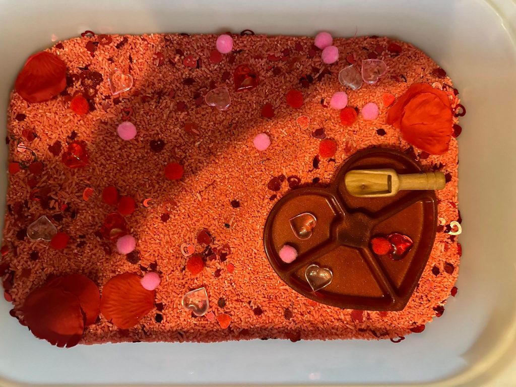 Heart Sensory set - ideal  for Valentines Or Mothers Day Sensory Play