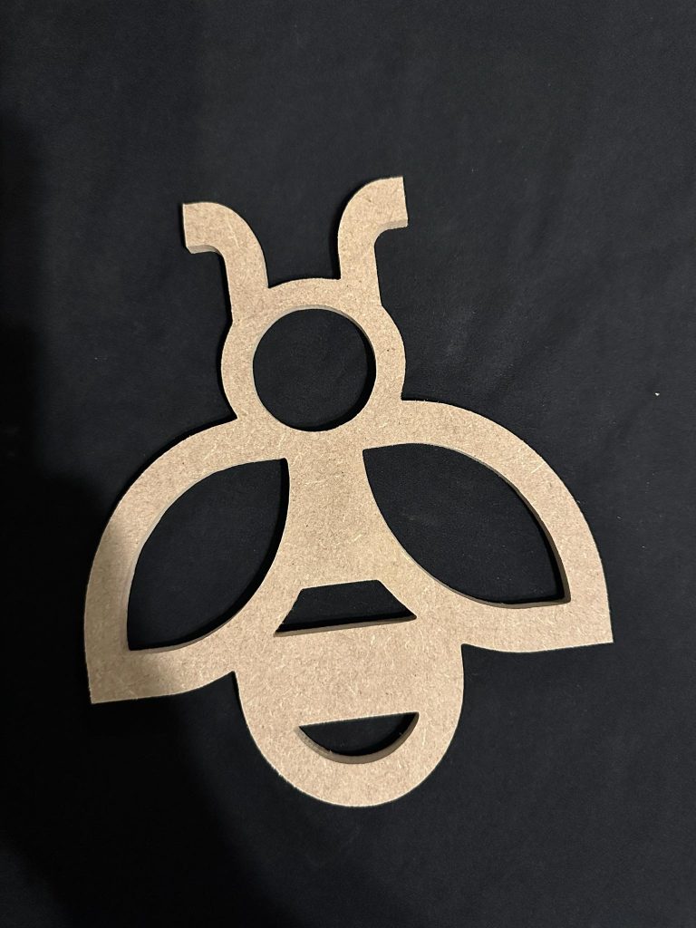 Bee frame, ideal for loose parts play, turning in to a sun Catcher or collecting treasure