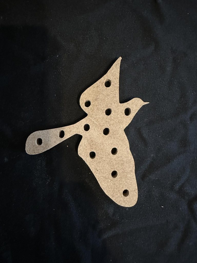 Threading 6mm bird ideal for fine motor skills