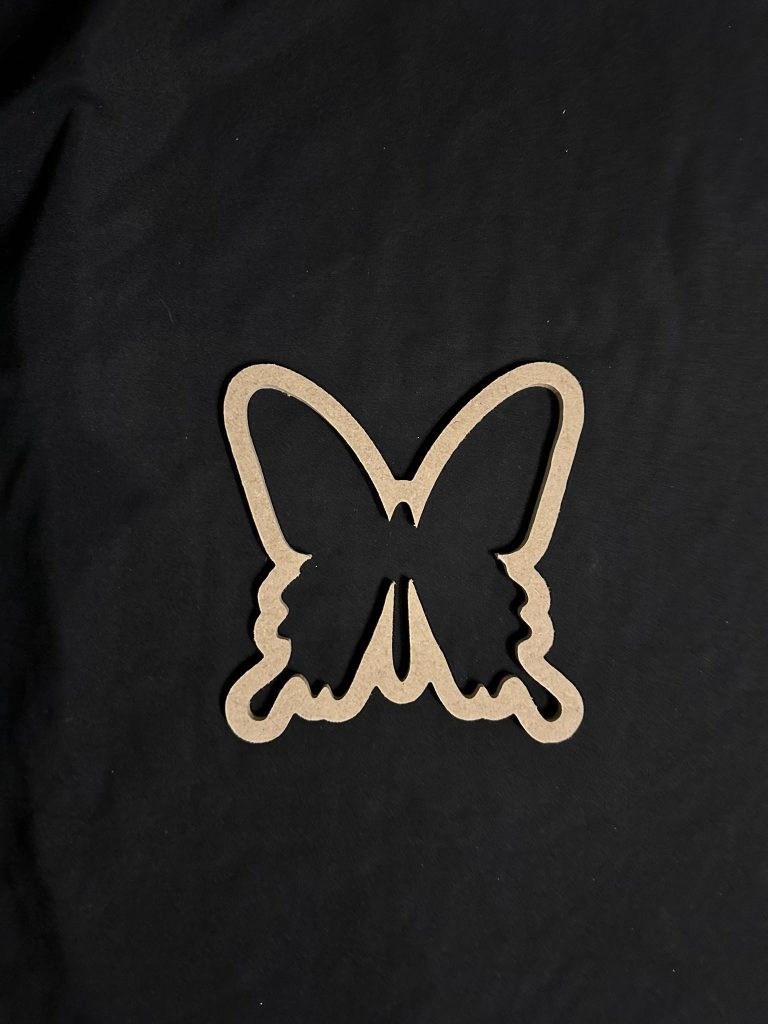Butterfly frame, ideal for loose part play, or turning into a Suncatcher