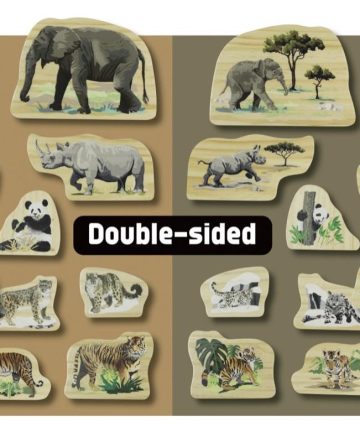Endangered Animal Families Wooden Characters ideal for small world play - Image 2