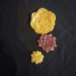 3 x Assorted Resin Flower shapes ideal for sensory or messy trays
