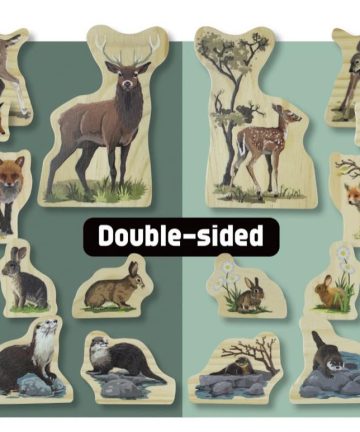 Woodland Animal Families Wooden Characters ideal for small world play - Image 2