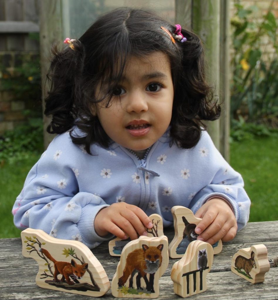 Woodland Animal Families Wooden Characters ideal for small world play