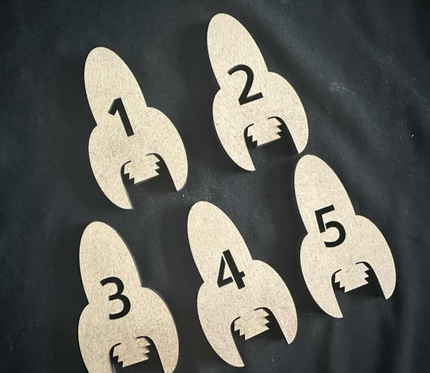 Spaceship numbers ideal to add at any space activity