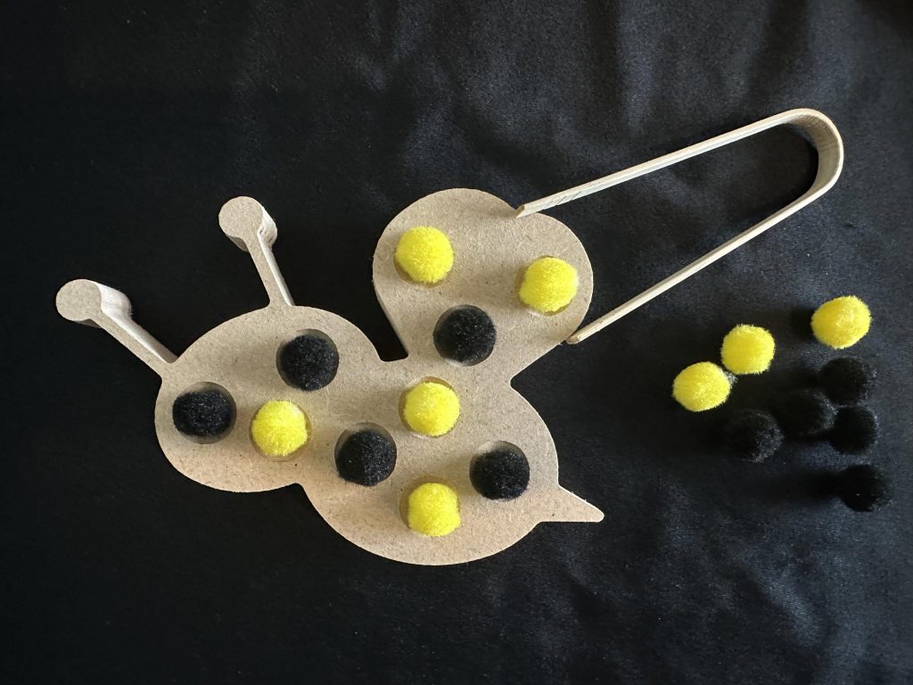 Fine motor skills Bee great activity to get those fingers working