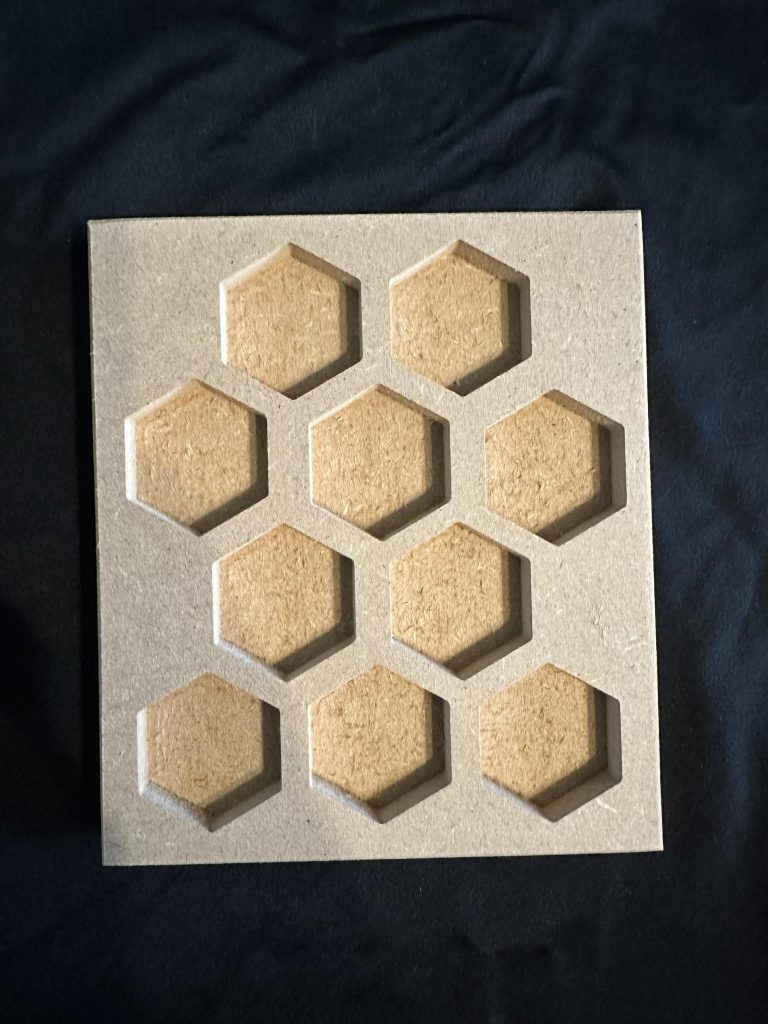 Honeycomb tray great for rice or chick pea sensory play
