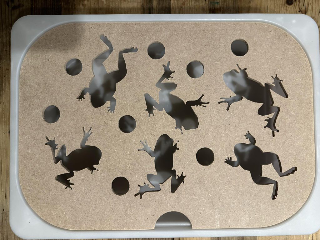 Ikea Flisat Frog and hole activity lid