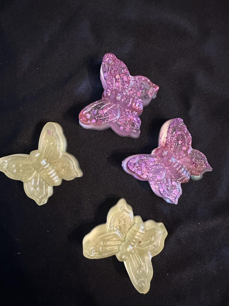 Resin Butterfly great for messy trays and small world play