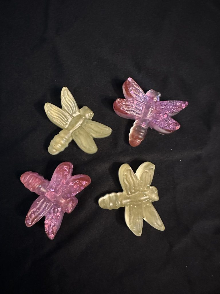 Resin dragonfly great for messy trays and small world play