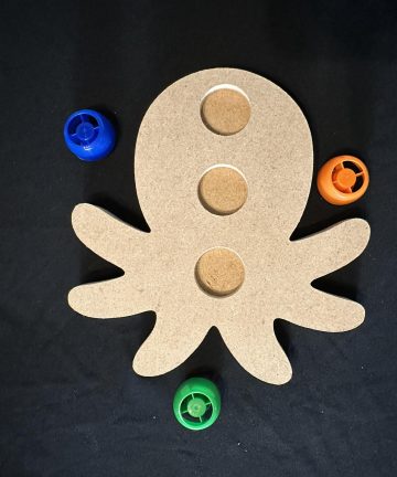 Octopus pouch shape great for Pouch lids or loose part play - Image 1