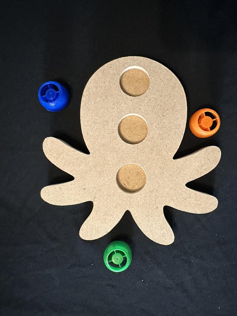 Octopus pouch shape great for Pouch lids or loose part play