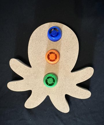 Octopus pouch shape great for Pouch lids or loose part play - Image 2
