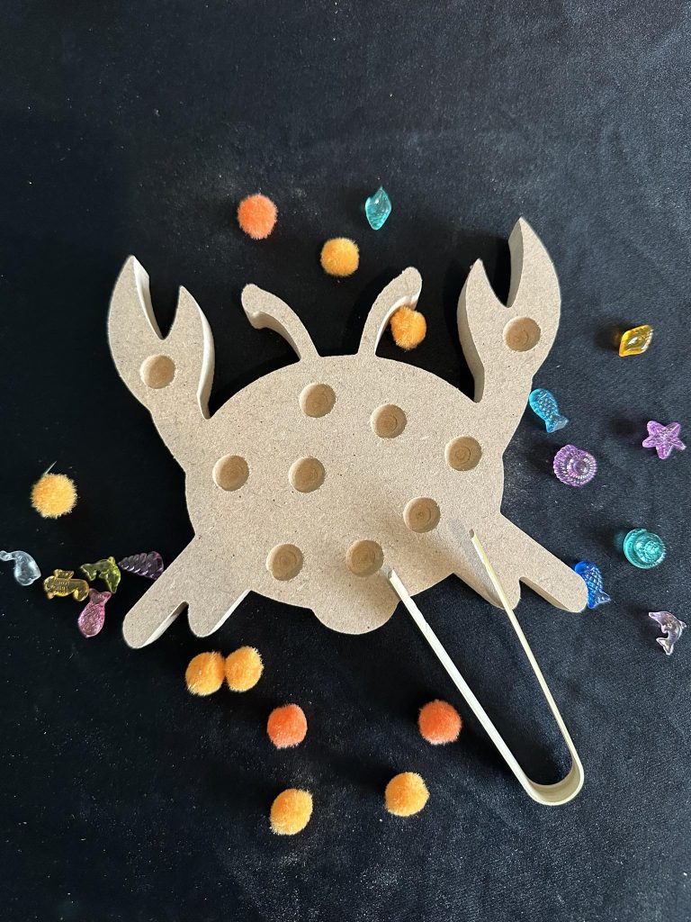 Fine Motor skills Crab Great activity to get those fingers working