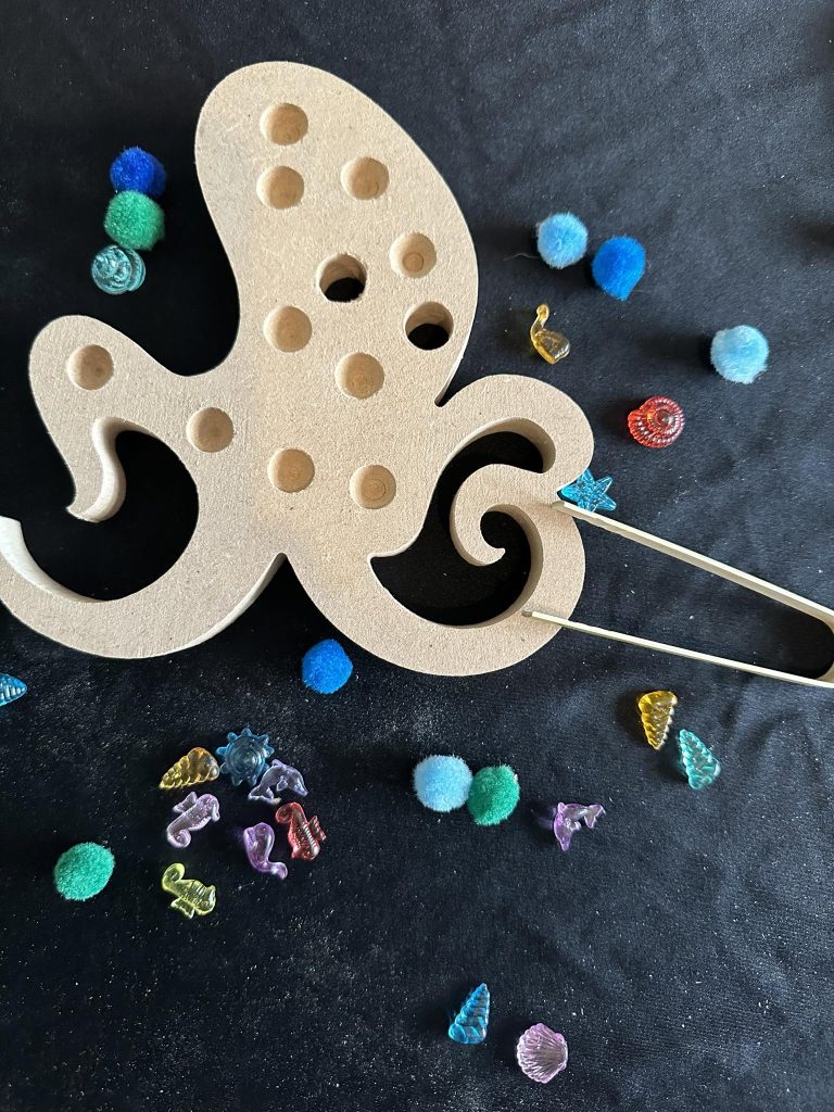 Fine Motor skills Octopus Great activity to get those fingers working