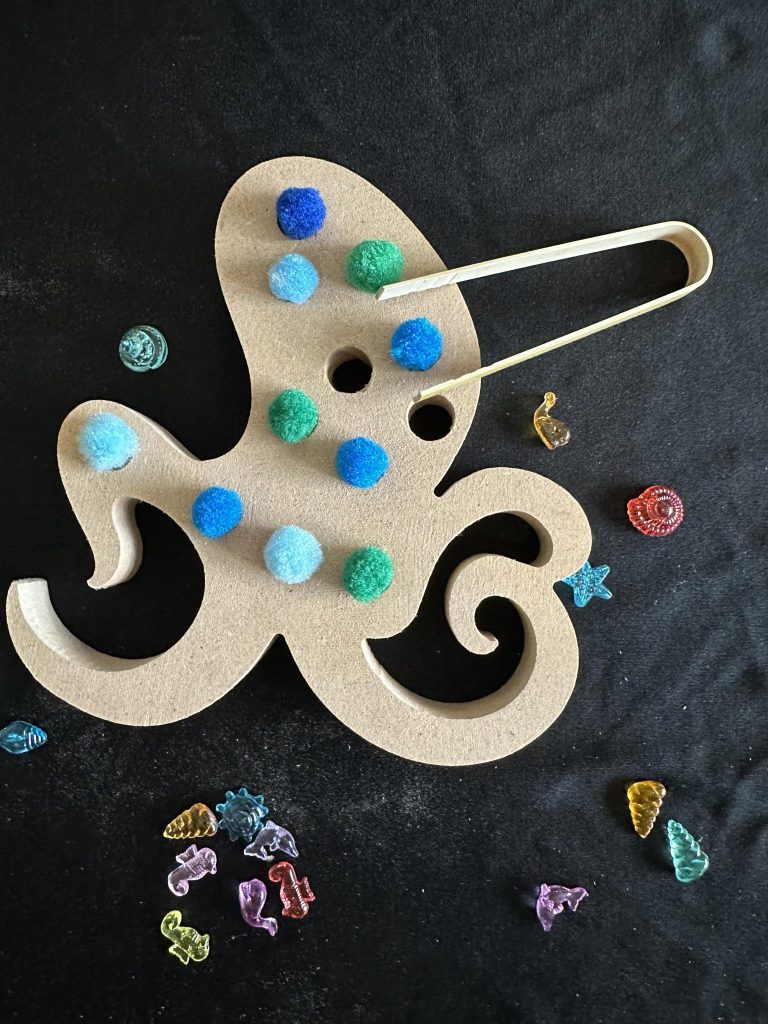 Fine Motor skills Octopus Great activity to get those fingers working
