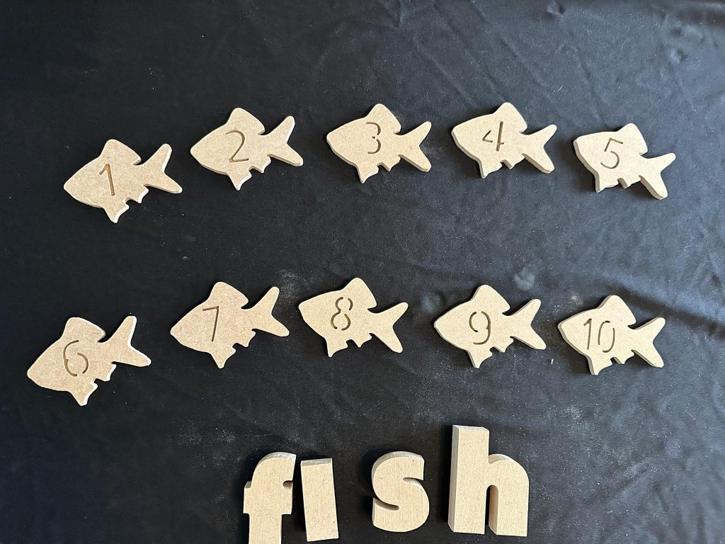 Fish shape Numbers Great to add to any activity