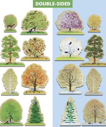 Four Season trees wooden play set - Image 2