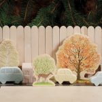 Four Season trees wooden play set3