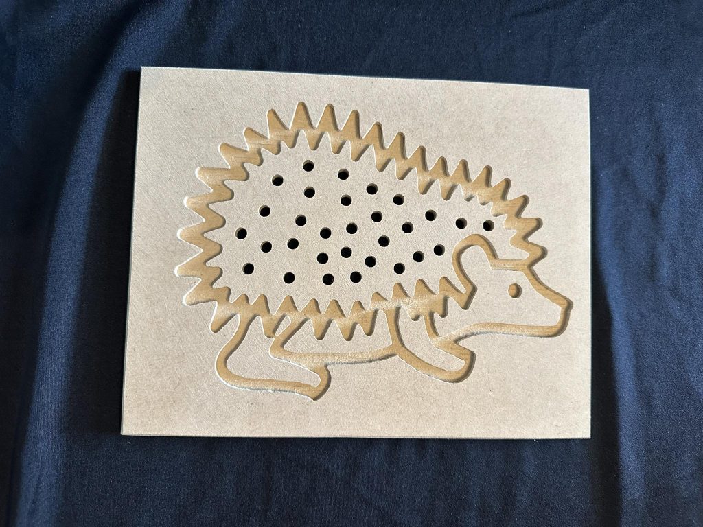 Hedgehog flower board