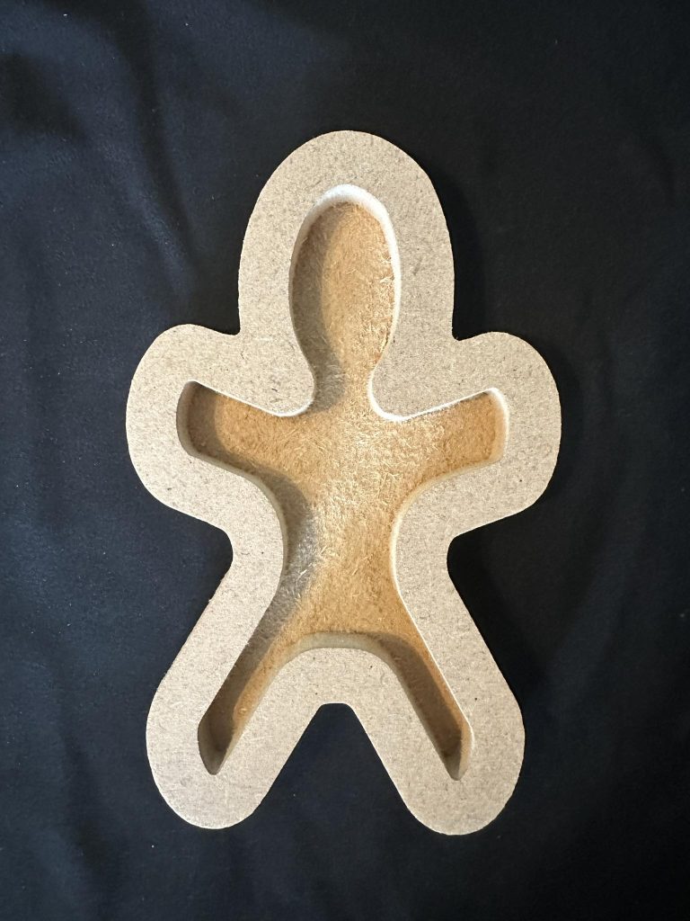 Gingerbread man tray great for rice or chick peas sensory sets