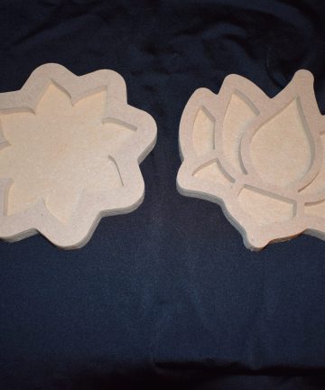 Rangoli Pattern and Lotus Flower Trays - Make Ideal Sensory Trays for Diwali when filled with Rice or Sand - Image 1