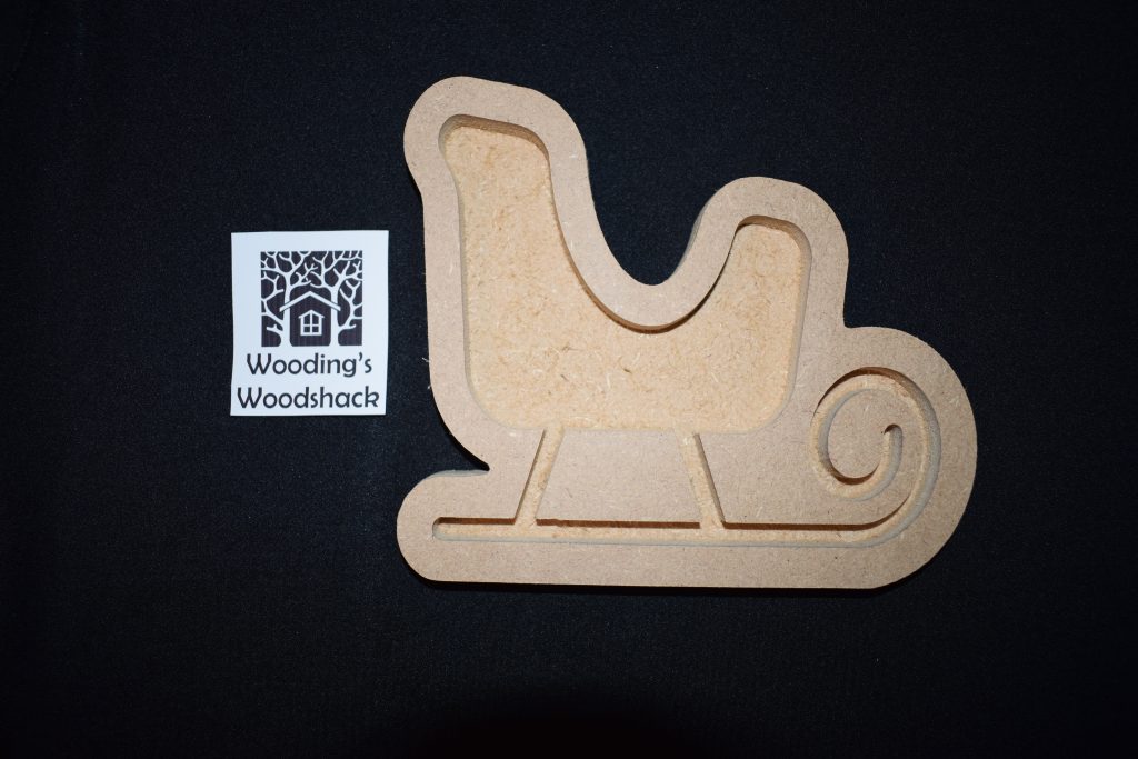 Sleigh/Sledge Tray - Ideal for use as a Christmas themed sensory tray filled with rice or sand