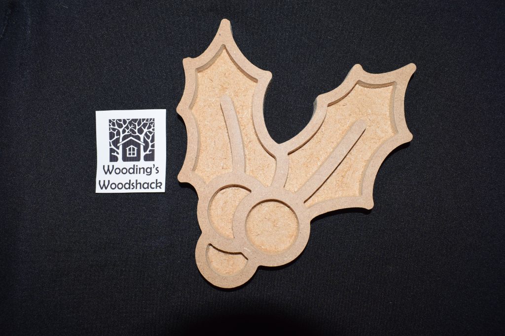 Holly Tray - Ideal for use as a Christmas themed sensory tray filled with rice or sand