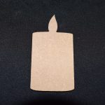 Candle Shape - Decorate or incorporate into Christmas Crafts