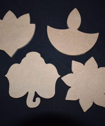 Diwali Craft Pack - Includes 4 Blanks, Ideal for painting or using in your Diwali or Religious Crafts - Image 1