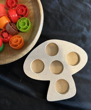 Toadstool pouch shape, great for pouch lids or loose parts - Image 1