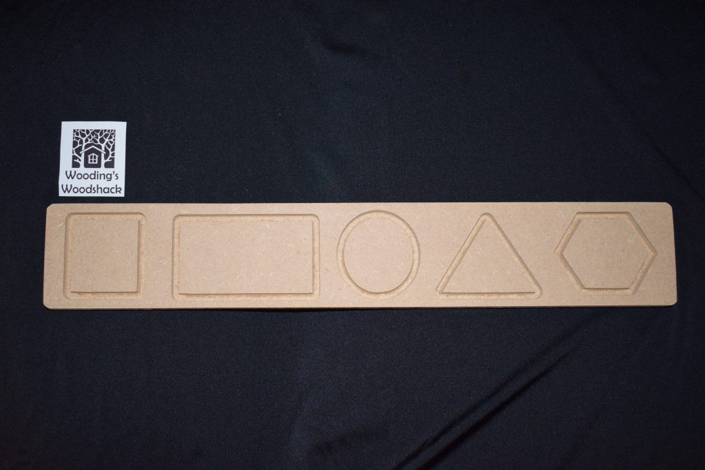 Shape Board - Fill With Rice Or Trace The Shapes to Assist With Fine Motor Skills & Shape Recognition