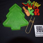Resin Christmas Tree Tray Set - ideal for Christmas Loose Parts Or Sensory Play