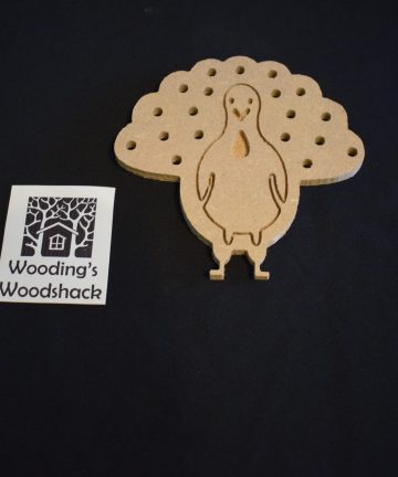 Threading Turkey - Ideal for Christmas, Bird & Nature Crafts Or Gifts. Also Great For Themed Fine Motor Skill Activities - Image 1