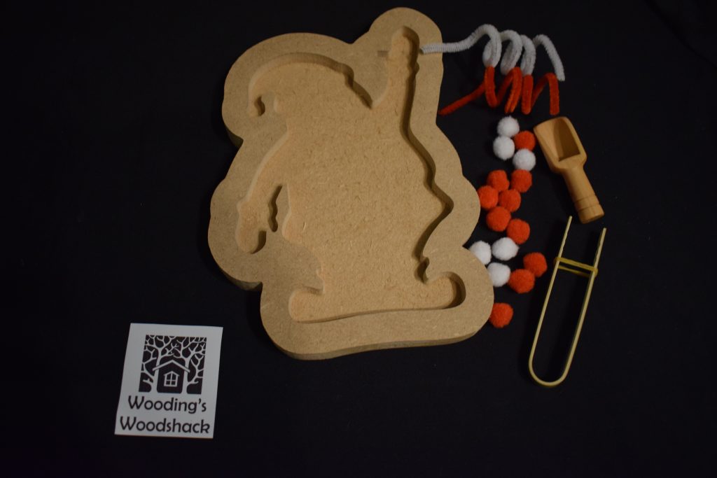 Santa Tray Set - Ideal For Christmas Themed Loose Parts Play Filled With Sand Or Rice