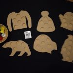 Winter pouch lid starter set - ideal for Christmas, Winter Or Seasons fine motor skill with pouch lids or loose parts