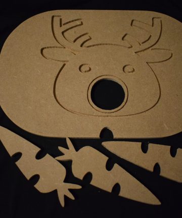 Reindeer Ikea Flisat Lid - Ideal For Christmas Activities To Improve Fine Motor Skills - Image 2
