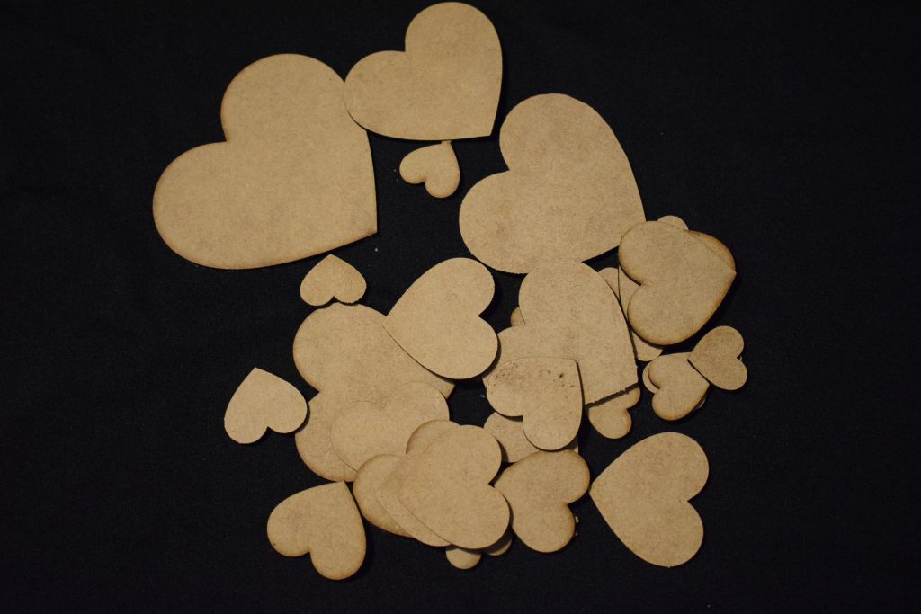 Pack Of  35 Assorted 3mm Hearts - A Great Essential Pack For Valentine, Mothers Or Fathers Day Crafts