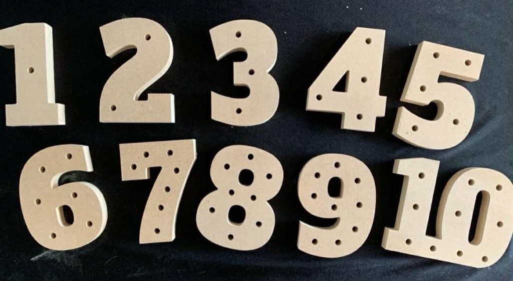 Essential Range 6mm Threading Numbers - A Economical Way Of Helping Little Ones With Numeracy