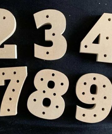 Essential Range 6mm Threading Numbers - A Economical Way Of Helping Little Ones With Numeracy - Image 1