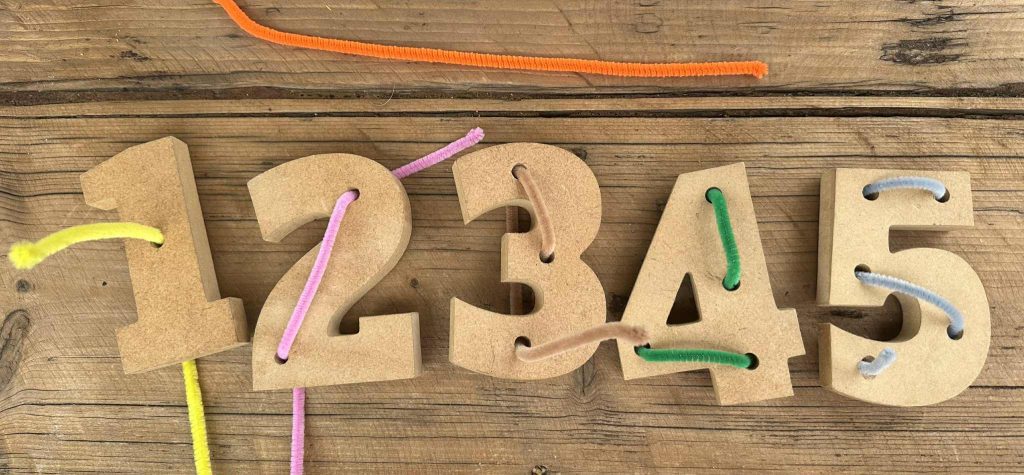Essential Range 6mm Threading Numbers - A Economical Way Of Helping Little Ones With Numeracy