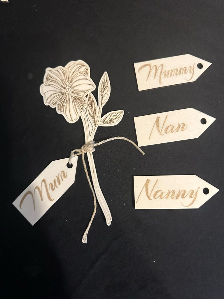 3mm Laser Flower Stem - Ideal For Mothers Day, Fathers Day, Valentines Day, Teacher Gifts or Crafts