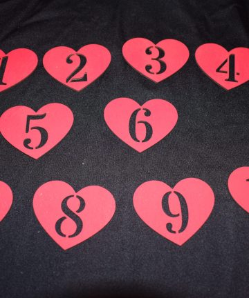 Red Heart Numbers  - Ideal for Valentines Day Themed Numeracy - Image 1