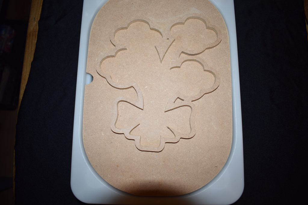 Ikea Flisat Double Sided Heart & Flower Activity Lid - Great To Fill With Sand Or Rice For Valentines Or Mothers Day Activities