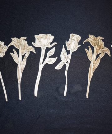 3mm Laser Flower Stem - Ideal For Mothers Day, Fathers Day, Valentines Day, Teacher Gifts or Crafts - Image 1